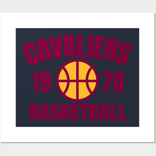 cavaliers basketball 1970 Wall Art by ALSPREYID